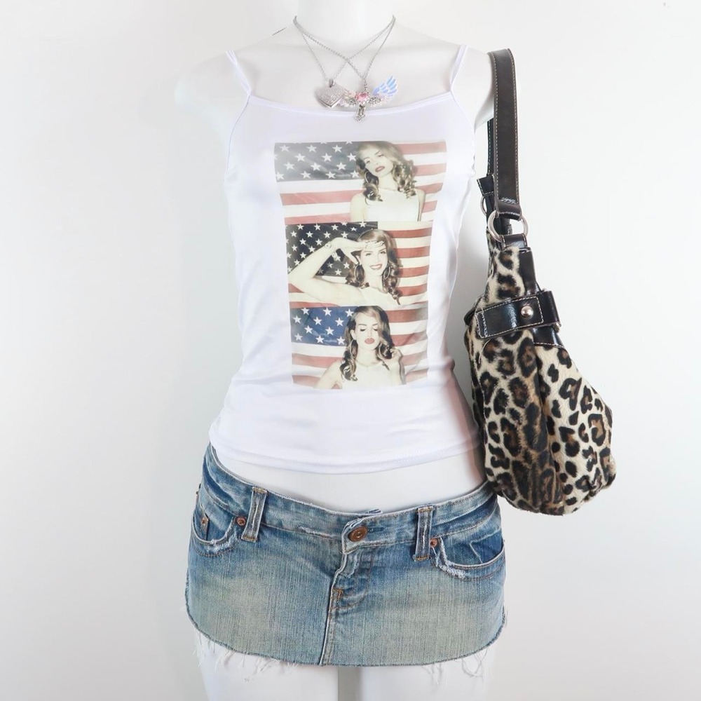 y2k Lana del Rey graphic tank | 2000s retro hollywood cami